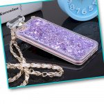 Wholesale iPhone 6S Plus / 6 Plus 5.5 Perfume Bottle Glitter Shake Star Dust Necklace Case (Purple)